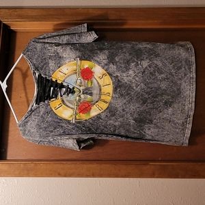 Guns N Roses Logo Women's rocker tee